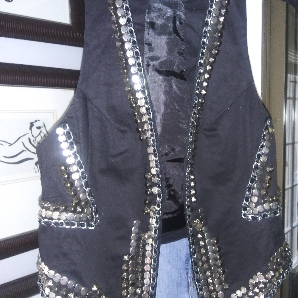 CARMIN LA emblished vest....cool piece